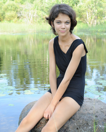 Fresh And Sexy Teen By The River