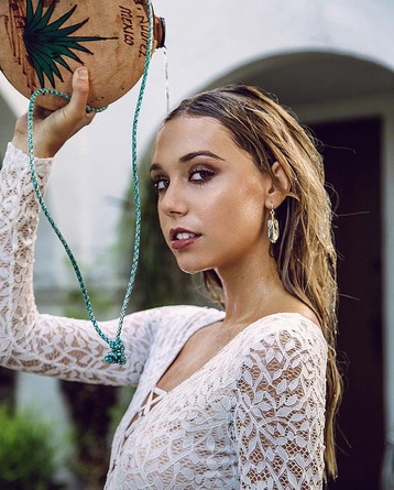 Alexis Ren In Sexy White Lace