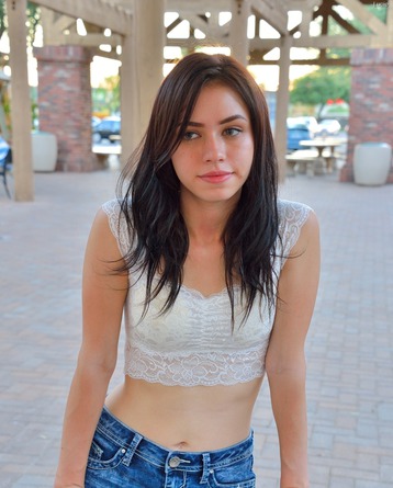 Lucie Toying Her Ass On The Terrace