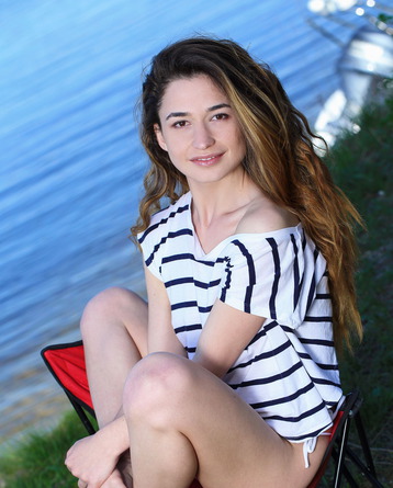 Susie Strips By The Lake