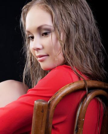 Teen Beauty Stripping In The Studio