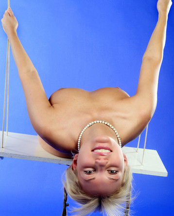 Nude Teen Swinging In The Studio