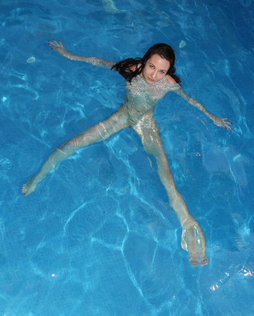 Lila On The Poolside